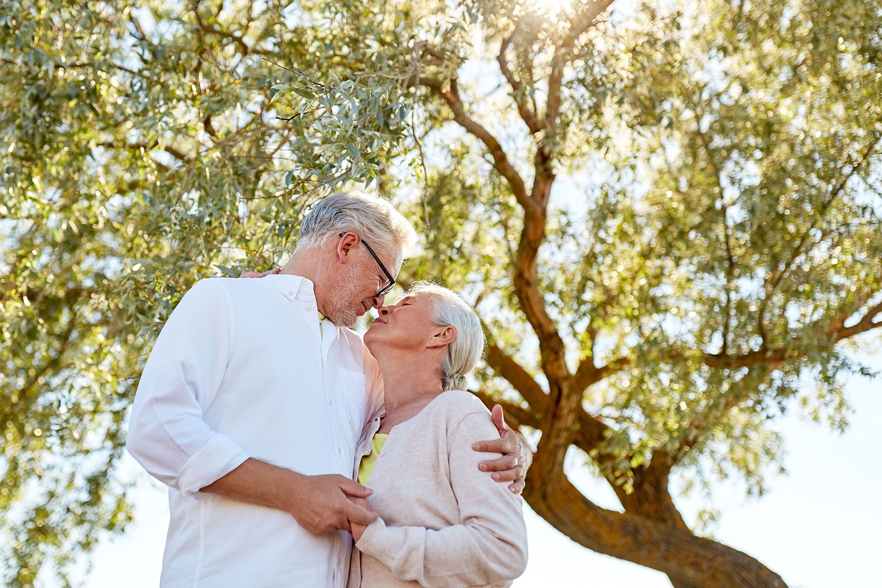 Senior couple outside 1